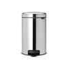 KIP452 Корзина 12л BRABANTIA с педалью металл полированная