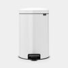 KIB453 Корзина 20л BRABANTIA с педалью металл белая