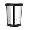 KMS32 Корзина 11л BRABANTIA для бумаг с ободком металл полированная
