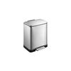 KIM426 Корзина CUBE 12л с педалью матовая