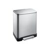 KIM427 Корзина CUBE 20л с педалью матовая