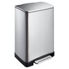 KIM424 Корзина CUBE 40л с педалью матовая