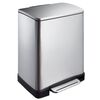 KIM425 Корзина CUBE 50л с педалью матовая