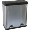 KIM705 Корзина 2-камерная с педалью 2х30л матовая